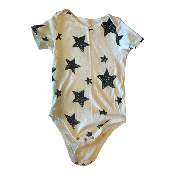 Adorable Star and Stripe Bodysuit Collection - Cream, Gray, Black - Picture 4 of 11
